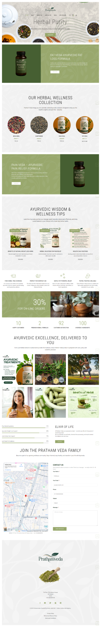 Pratham Veda Website Screenshot